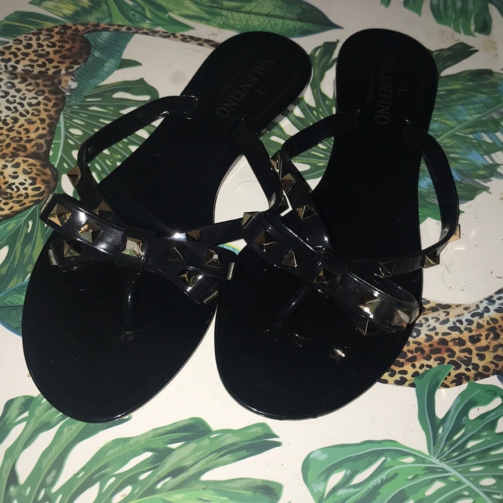 Authentic Rockstud Valentino Jelly Sandals